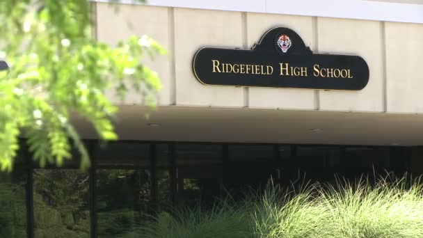 Ridgefield high school (1 of 8) — Stock Video