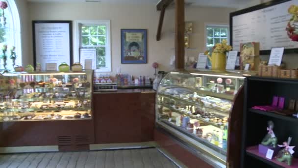 Sladkosti v pekárně zobrazení (část 3 ze 3) — Stock video
