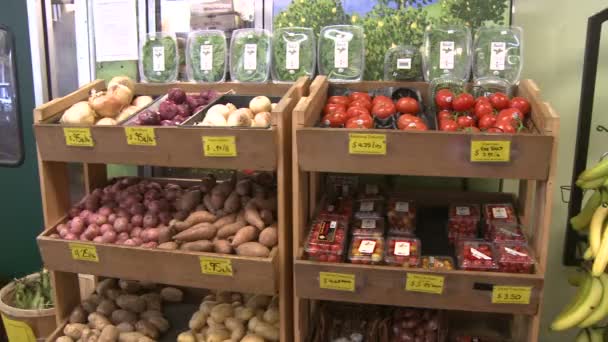 Un marché des produits . — Video