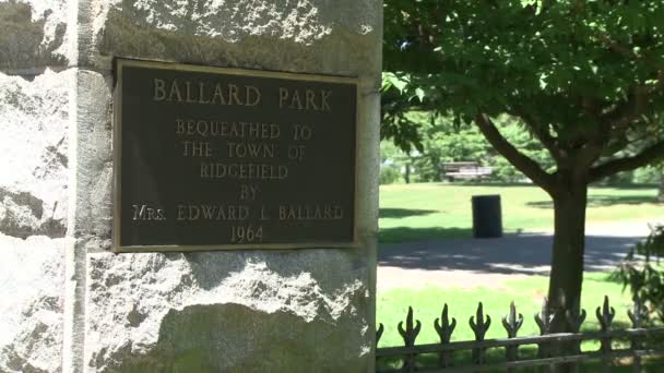 Ballard Park sinais (1 de 2 ) — Vídeo de Stock