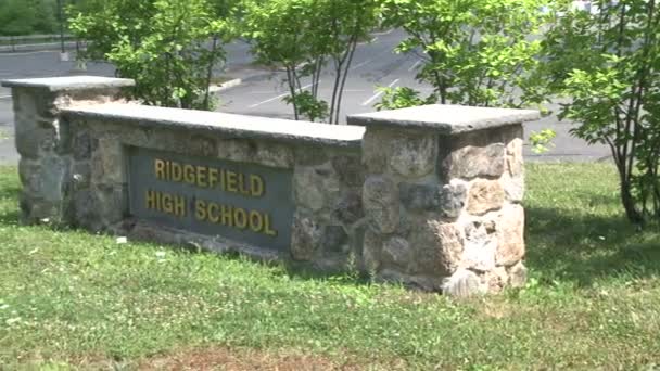 Ridgefield middelbare school (3 van 8) — Stockvideo