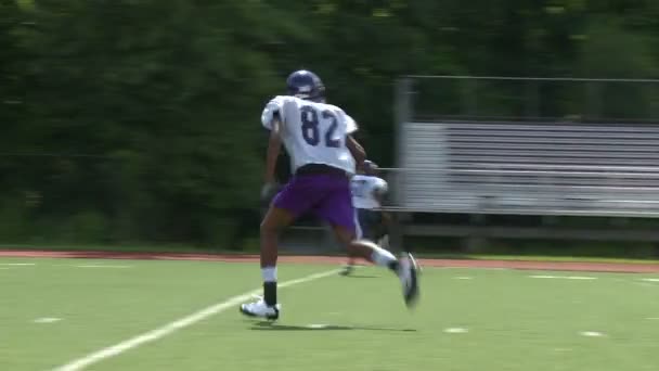 High school football team at practice  (10 of 11) — Stock Video