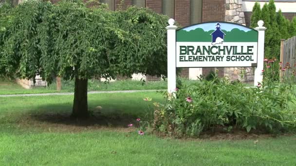 Școala elementară Branchville (1 din 2 ) — Videoclip de stoc