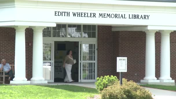 Едіт Уілер Меморіал бібліотеки (4 5) — стокове відео
