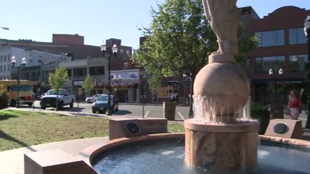 Fuente en Columbus Park (2 de 4 ) — Vídeos de Stock