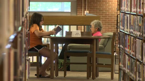 Inside the Trumbull Library (3 of 5) — Stock Video