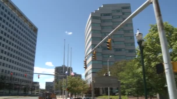 High rise buildings in Downtown Stamford (1 of 2) — Stock Video