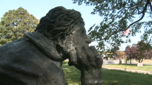 La estatua del Pensador — Vídeos de Stock