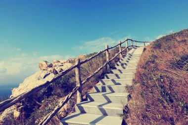 Sahil yürüyüş iz