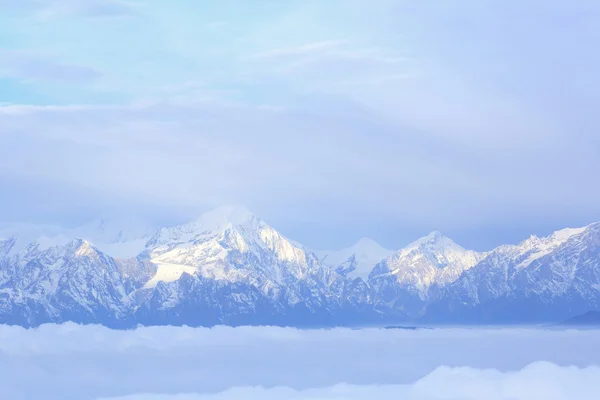 美丽的冷冻的山 — 图库照片