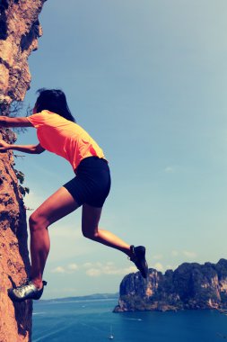 kadın dağcı Rock