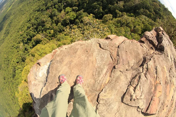 Hiking female legs — Stock Photo, Image