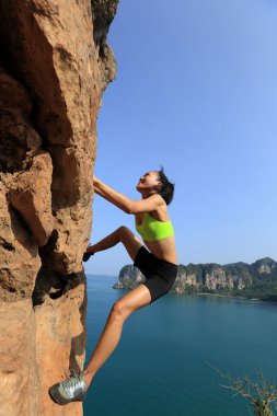 genç kadın dağcı 