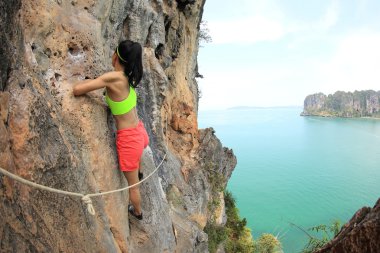 genç kadın dağcı 