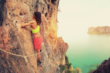 genç kadın dağcı 