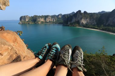 kaya dağcılar bacaklar 