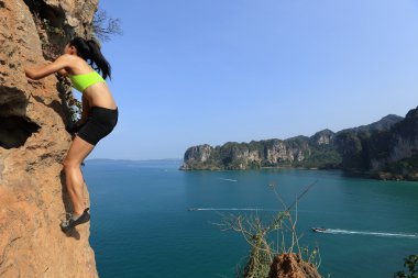 genç kadın dağcı 