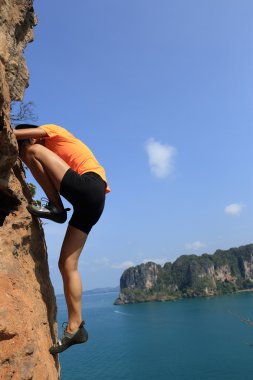 genç kadın dağcı 