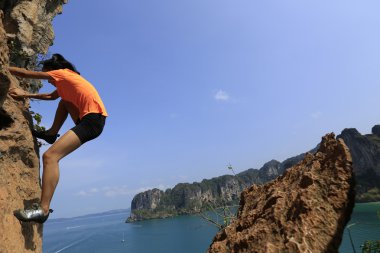 genç kadın dağcı 