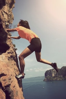 genç kadın dağcı 