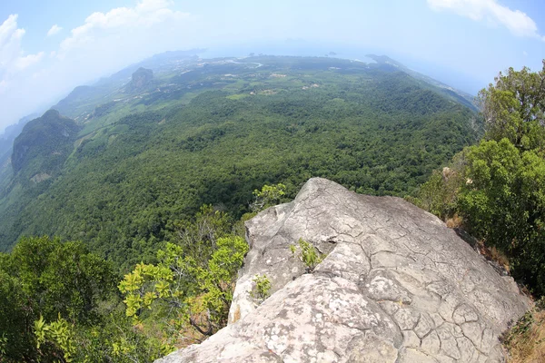 Vista no topo da montanha — Fotografia de Stock