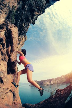 genç kadın dağcı 