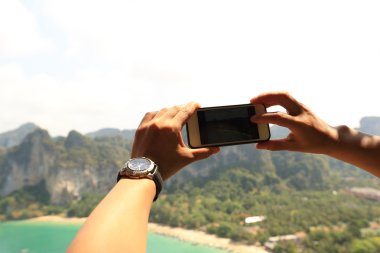 uzun yürüyüşe çıkan kimse eller fotoğraf çekme