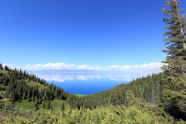 Hermoso lago y paisaje de montaña — Foto de Stock