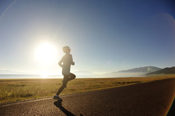 Fitness woman running — Stock Photo, Image