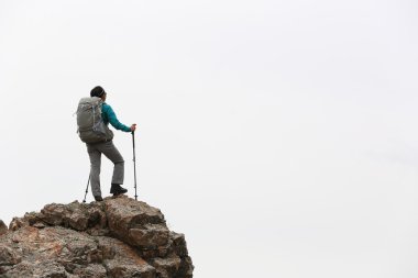 kadın backpacker Hiking