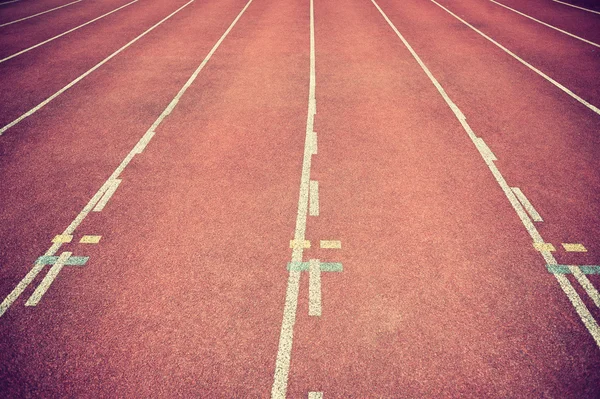 Pista de corrida no estádio — Fotografia de Stock