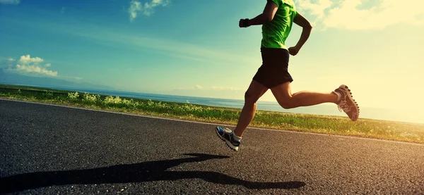 Healthy lifestyle woman running — Stock Photo, Image