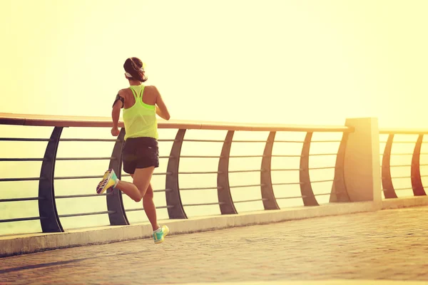 Jonge fitness vrouw uitgevoerd — Stockfoto