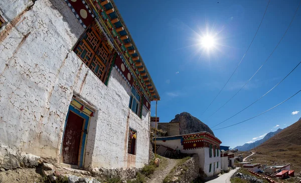 Tájkép Zizhu Templomban Tibetben Kínában — Stock Fotó