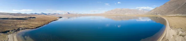 Vista Panorámica Aérea Hermosa Laguna Tíbet China — Foto de Stock