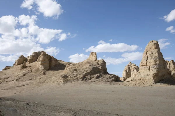 Yardang Paesaggio Landform Ovest Della Cina — Foto Stock