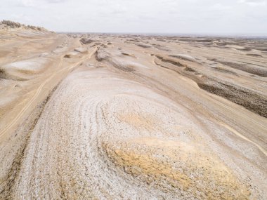 Çin 'in batısındaki yardang arazisi