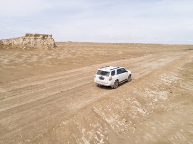 Çin 'in batısındaki yardang arazisi