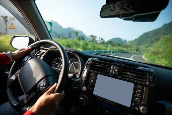 Driving Car Highway Road — Stock Photo, Image