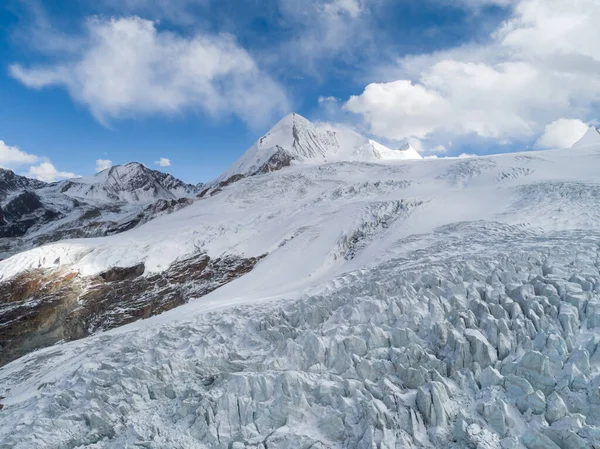 Vista Aérea Del Glaciar Fósil Tíbet China — Foto de Stock