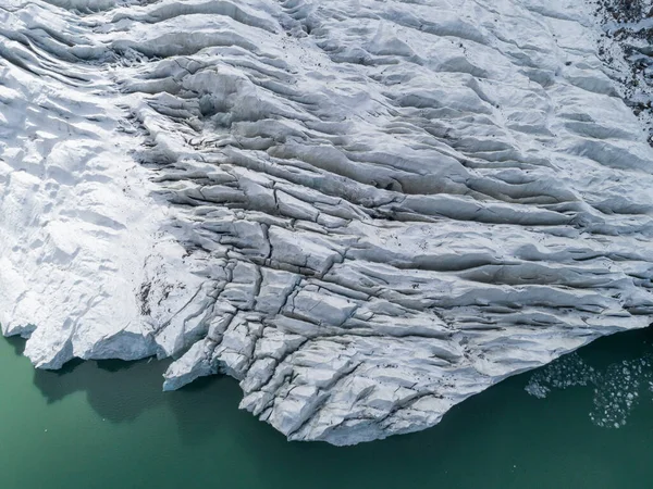 Luchtfoto Van Fossiele Gletsjer Tibet China — Stockfoto