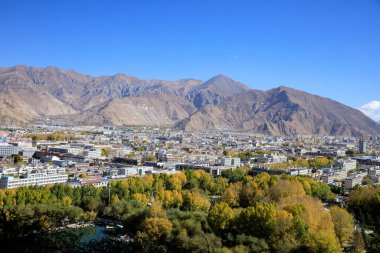 Ihasa 'da manzara, Tibet, Çin