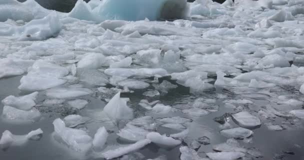 Όμορφη Θέα Του Τοπίου Της Φύσης Τήξη Παγετώνα — Αρχείο Βίντεο