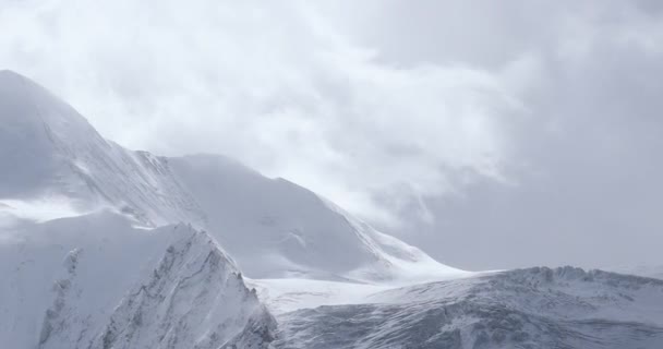 Vista Aérea Laguna Glaciar Tíbet China — Vídeo de stock