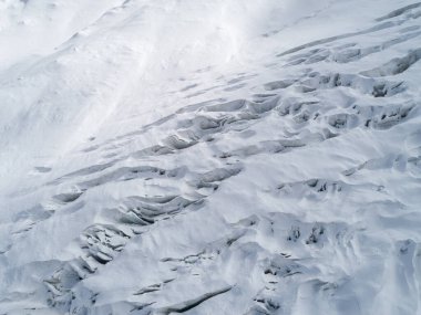 Çin 'in Tibet kentindeki fosil buzulların havadan görünüşü