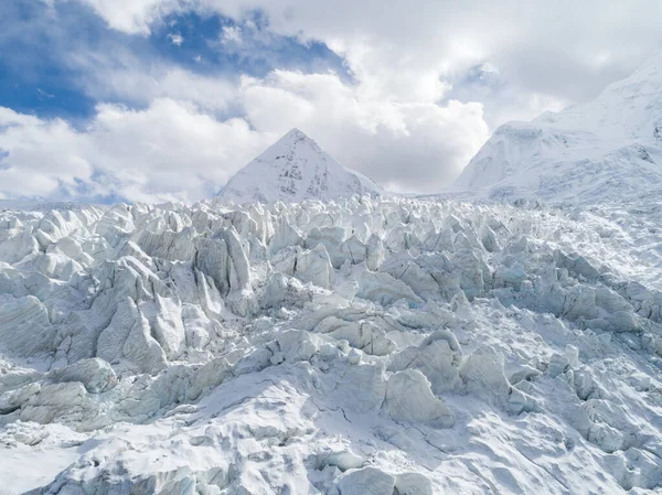 チベット 中国の化石氷河の空中ビュー — ストック写真