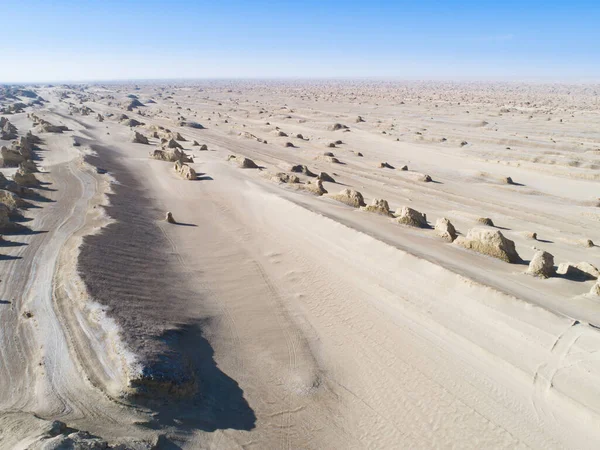 Yardang Landschaft Westen Chinas — Stockfoto