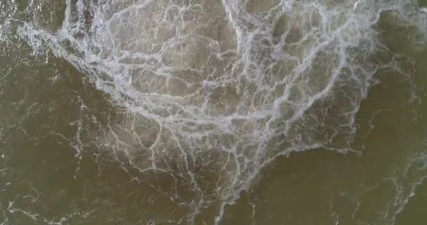Vista Cerca Hermosa Superficie Agua Géiser Burbujeante — Vídeos de Stock