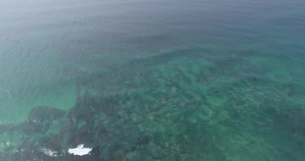 Воздушный Вид Движущихся Океанских Волн — стоковое видео