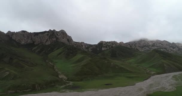 Fascinující Pohled Krajinu Zelených Hor — Stock video
